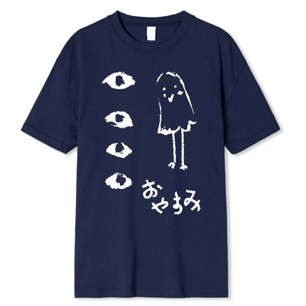 Color: Turquoise, Size: XL - Oyasumi PunPun Modal Print T-Shirts Funny Anime Streetwear Camisetas Men Women Short-sleev Fashion Harajuku Cartoon Tee Shirt