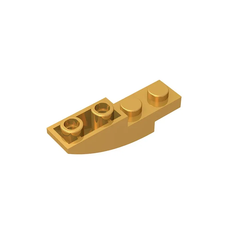 Color: Dark Orange - Gobricks GDS-731 BRICK 1X4X1 INV. BOW compatible with lego 13547 children's DIY Educational Building Blocks Technical