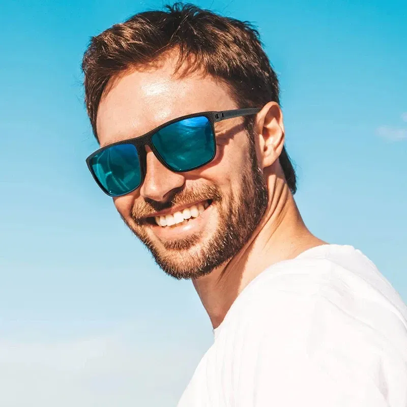 Lenses Color: Gradient Gray - 2/3PCS Amazing Men Polarized Sunglasses Unisex UV400 Glasses Fishing Goggles Outdoor Sport Eyewear  for Driving Fishing Cycling