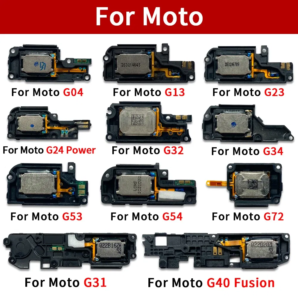 Color: Blue - 10Pcs, Loud Speaker Buzzer Ringer Accessories For Motorola Moto G13 G23 G53 G04 G14 G24 G34 G54 G40 G22 G32 G52 G72 G73 G42 G82