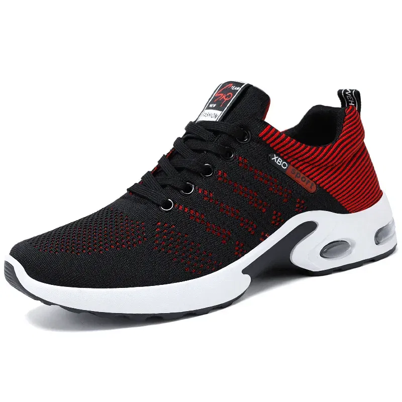 Color: Blue, Shoe Size: 46 - sneakers Men 2025 new men's shoes lace-up running shoes Light casual sneakers