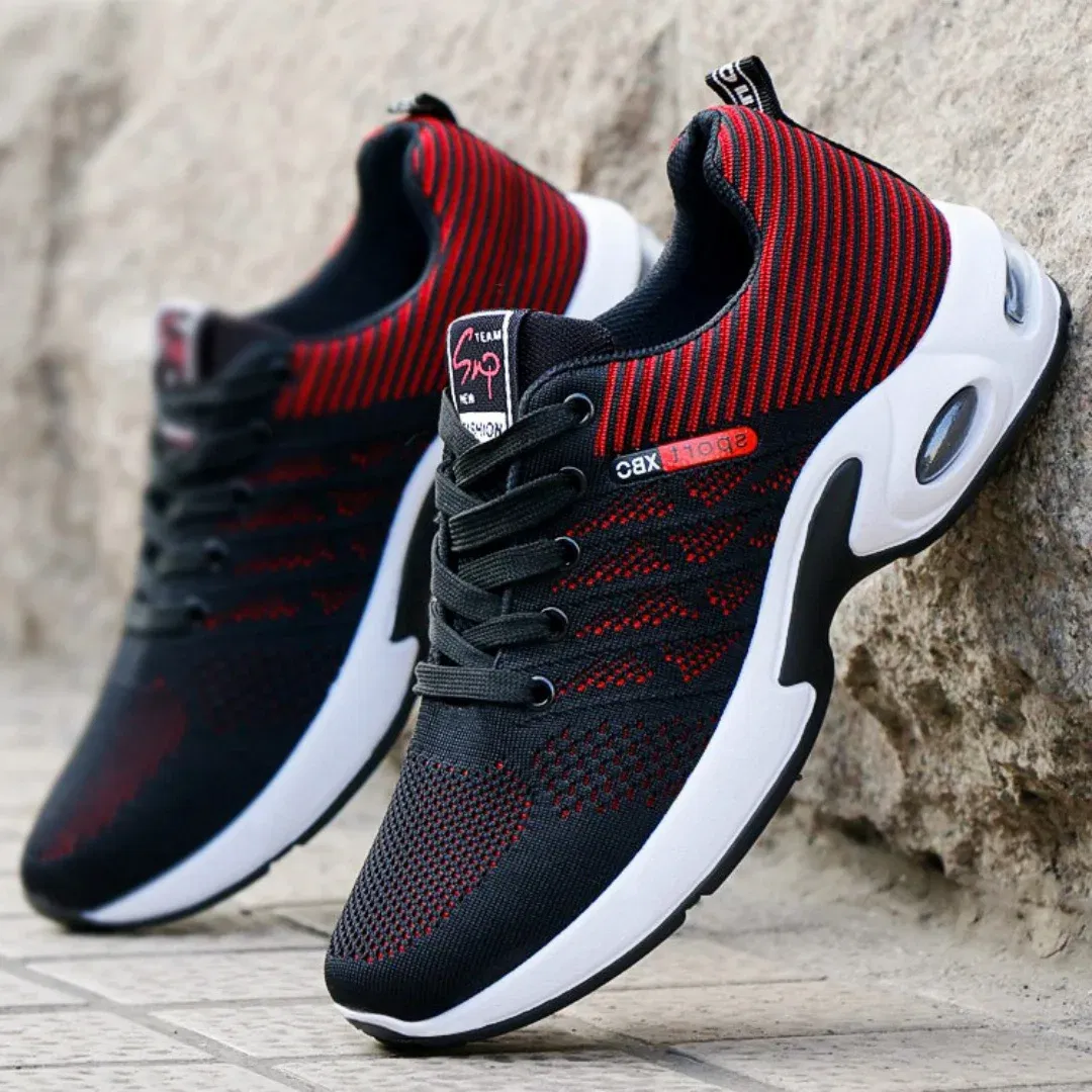Color: Blue, Shoe Size: 46 - sneakers Men 2025 new men's shoes lace-up running shoes Light casual sneakers