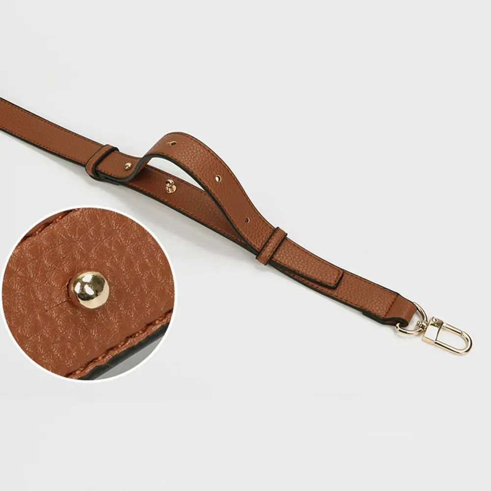 Color: Chocolate - Genuine Leather Handbag Strap Shoulder Crossbody Bag Strap Modifications Wide Shoulder Strap Replacement Strap