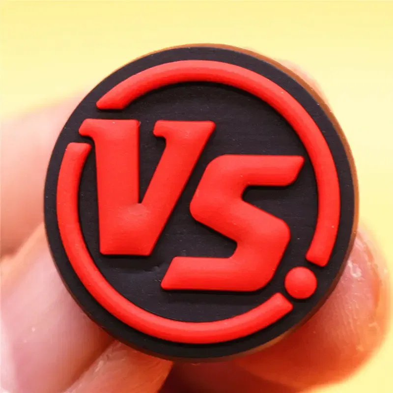 Color: GRAY, Ships From: CHINA - 1Pcs Boxing Champion Style Sandals Shoe Charms Accessories PVC MMA VS One Clogs Pins Badges Shoe Clips Buckle Fit Kids