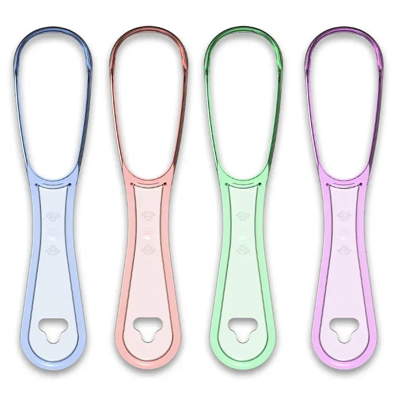 Color: Pink - 혀클?¦¬?„€ 1pcs Tongue Cleaner Tongue Cleaning Scraper Reusable Oral Cleaning Scraper Multicolor Oral Hygiene Care Tongue Brush Tool