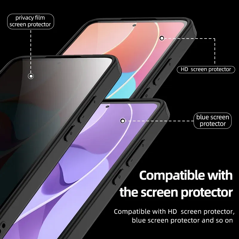 Color: Ivory, Material: aluminum - Matte & Clear Magnetic Wireless Charging Armor Magsafe Case For Xiaomi 14 13T Mi 13T 14 Mi13T Pro Military Shockproof Back Cover