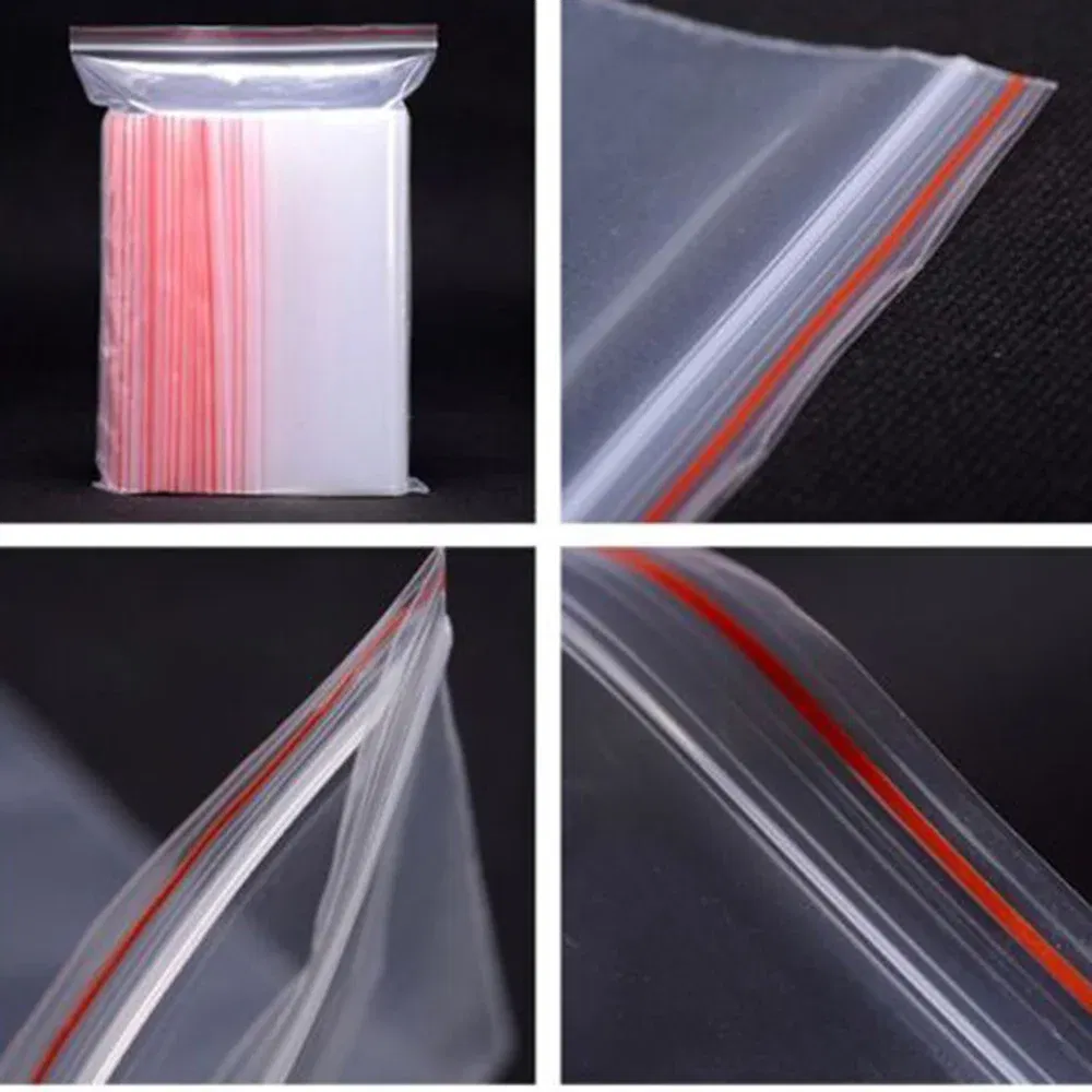 Color: Light Grey, Number of Pcs: 100Pcs, Specification: 8*12cm - 100pcs/pack Small Zip Lock Plastic Bags Reclosable Transparent Bag Shoe Bag Vacuum Storage Bag Food Storage Bag Poly Clear Bags