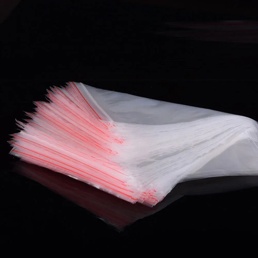 Color: Light Grey, Number of Pcs: 100Pcs, Specification: 8*12cm - 100pcs/pack Small Zip Lock Plastic Bags Reclosable Transparent Bag Shoe Bag Vacuum Storage Bag Food Storage Bag Poly Clear Bags