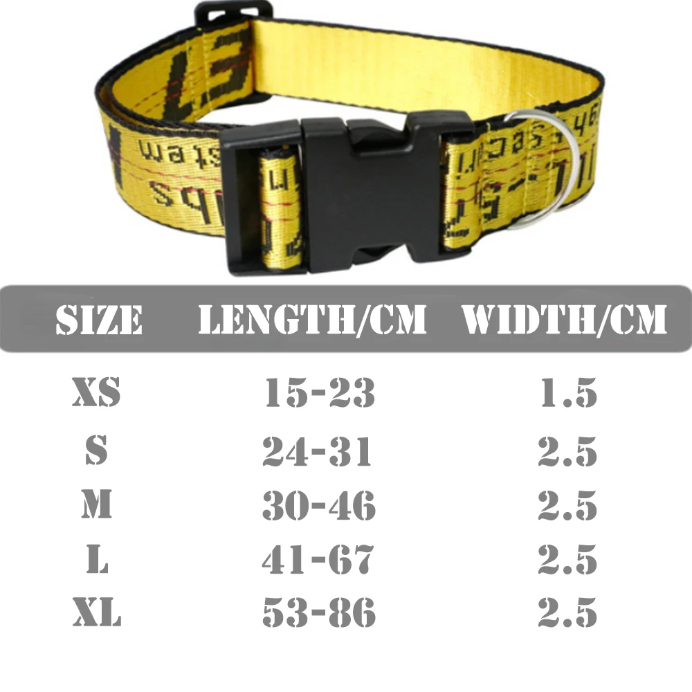 Color: Yellow, Size: L - Fashion Dog Collar Leash Set Gold Chain Nylon Pets Dog Collar Leash Long Rope Lettered Collar Perro Collar For Pitbull Puppy Dog