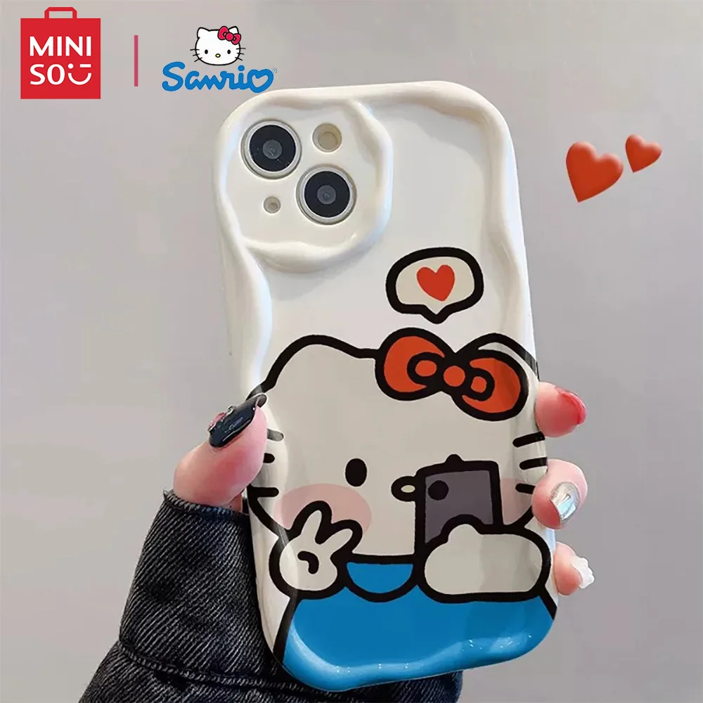 Color: BRIGHT PINK, Material: PU - Miniso Sanrio Collaboration Hello Kitty Phone Case For  Samsung Galaxy S10 S20 S21 S22 S23 S24 FE Plus Ultra Note 20 Phone Case