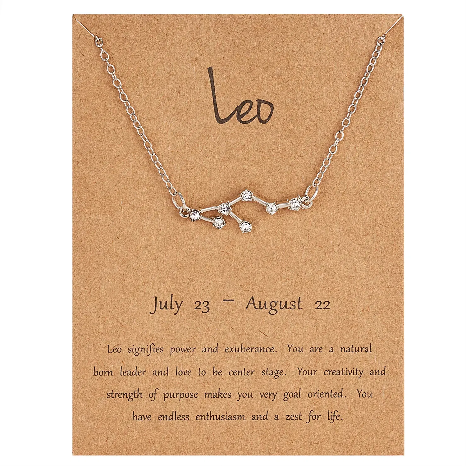 Metal Color: Light Yellow Gold Color - 12 Constellation Pendant Necklaces Jewelry Choker Necklace Zodiac Sign Charm Necklace Birthday Gifts Aquarius Pisces Leo Virgo