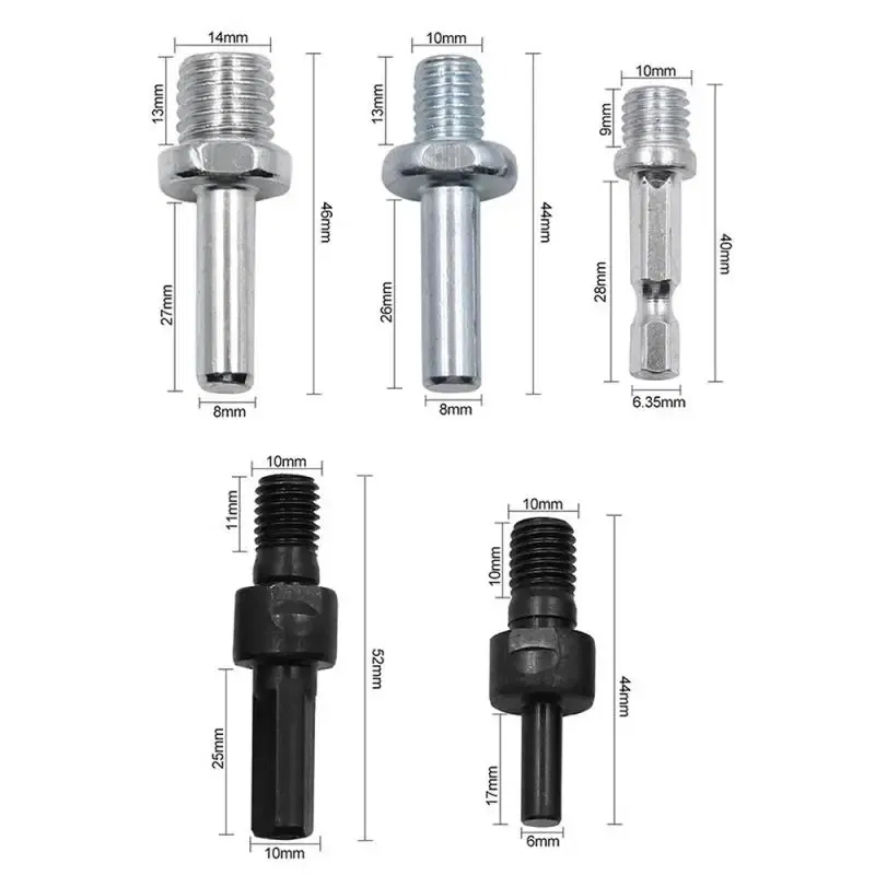 Color: Dark Grey, Ships From: CHINA - Hexagon Adapter Drill Chuck M14 Polishing Disc Connecting Rod For Electric Drill Sanding Pad Screwdriver Power Tool
