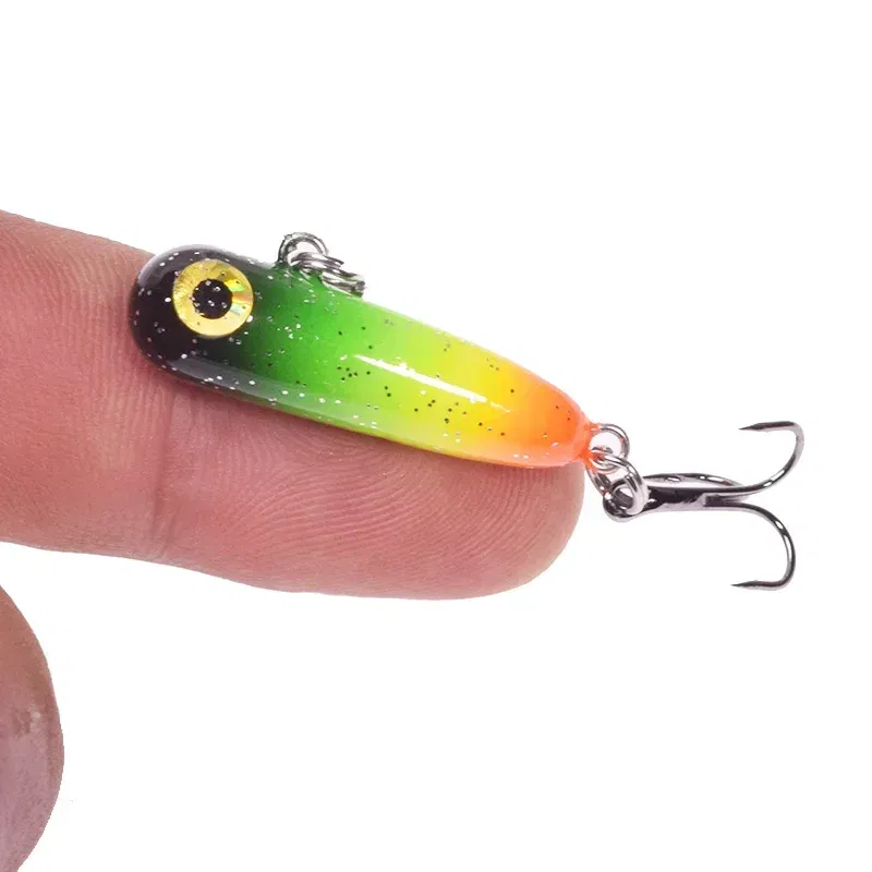 Color: PURPLE - 1 Pc Sinking Pencil Fishing Lure 3cm 2.8g Miniature Jigs Wobblers Plastic Artificial Hard Bait for Bass Trout Fishing Tackle