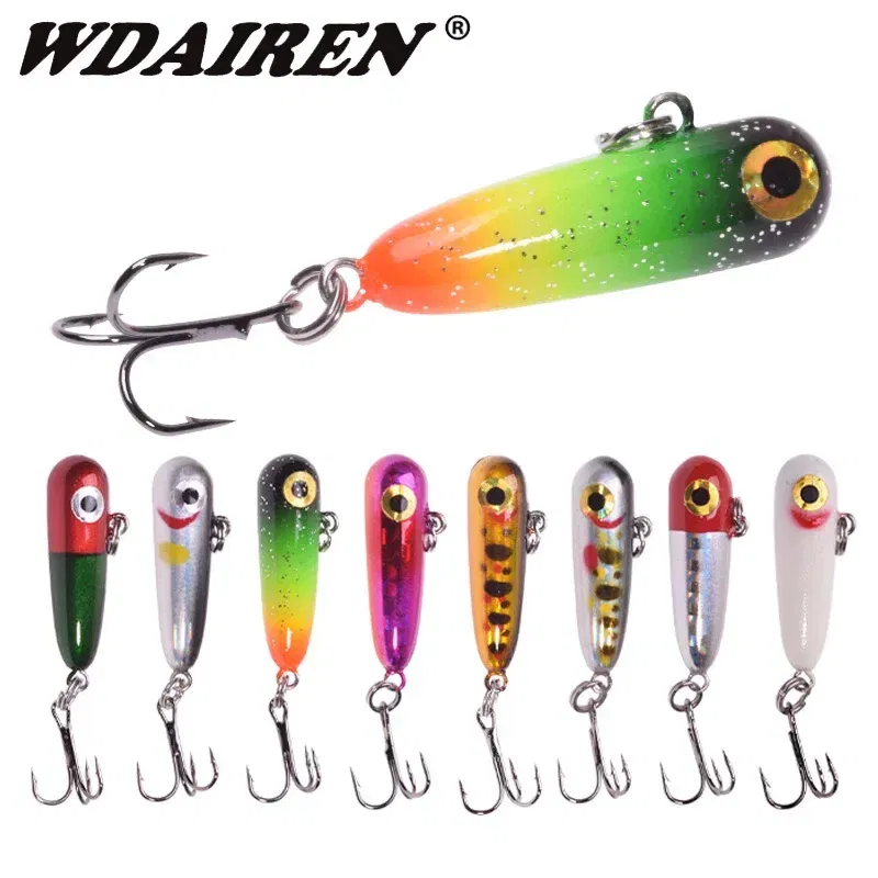 Color: PURPLE - 1 Pc Sinking Pencil Fishing Lure 3cm 2.8g Miniature Jigs Wobblers Plastic Artificial Hard Bait for Bass Trout Fishing Tackle