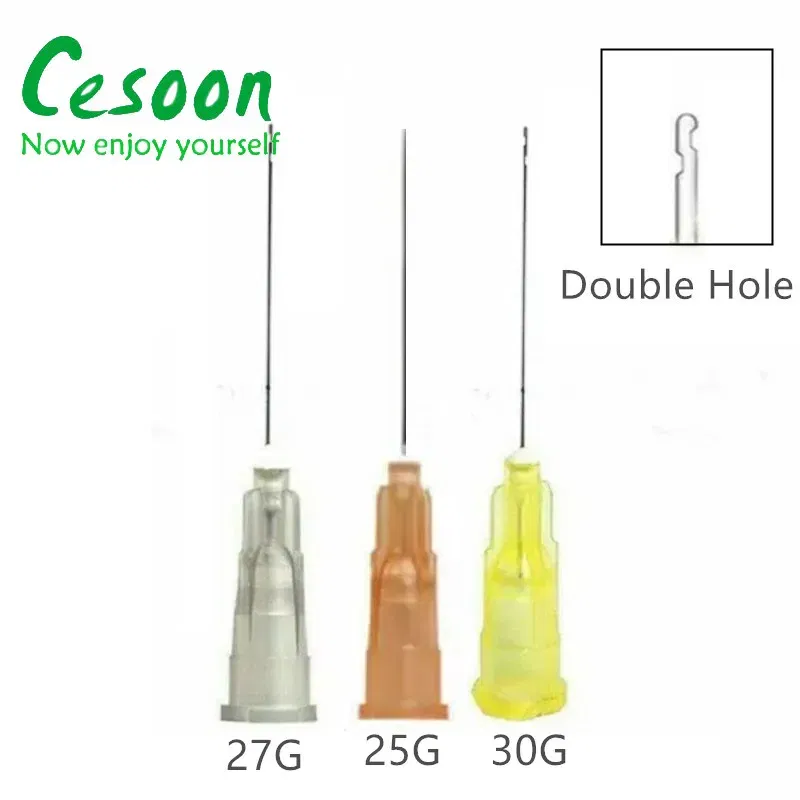 Color: Yellow - 100Pcs/Pack Endo Irrigation Needle Dental Root Canal Rinsing End-Closed Side Hole Endodontic Flushing Cannula 0.3 0.4 0.5MM