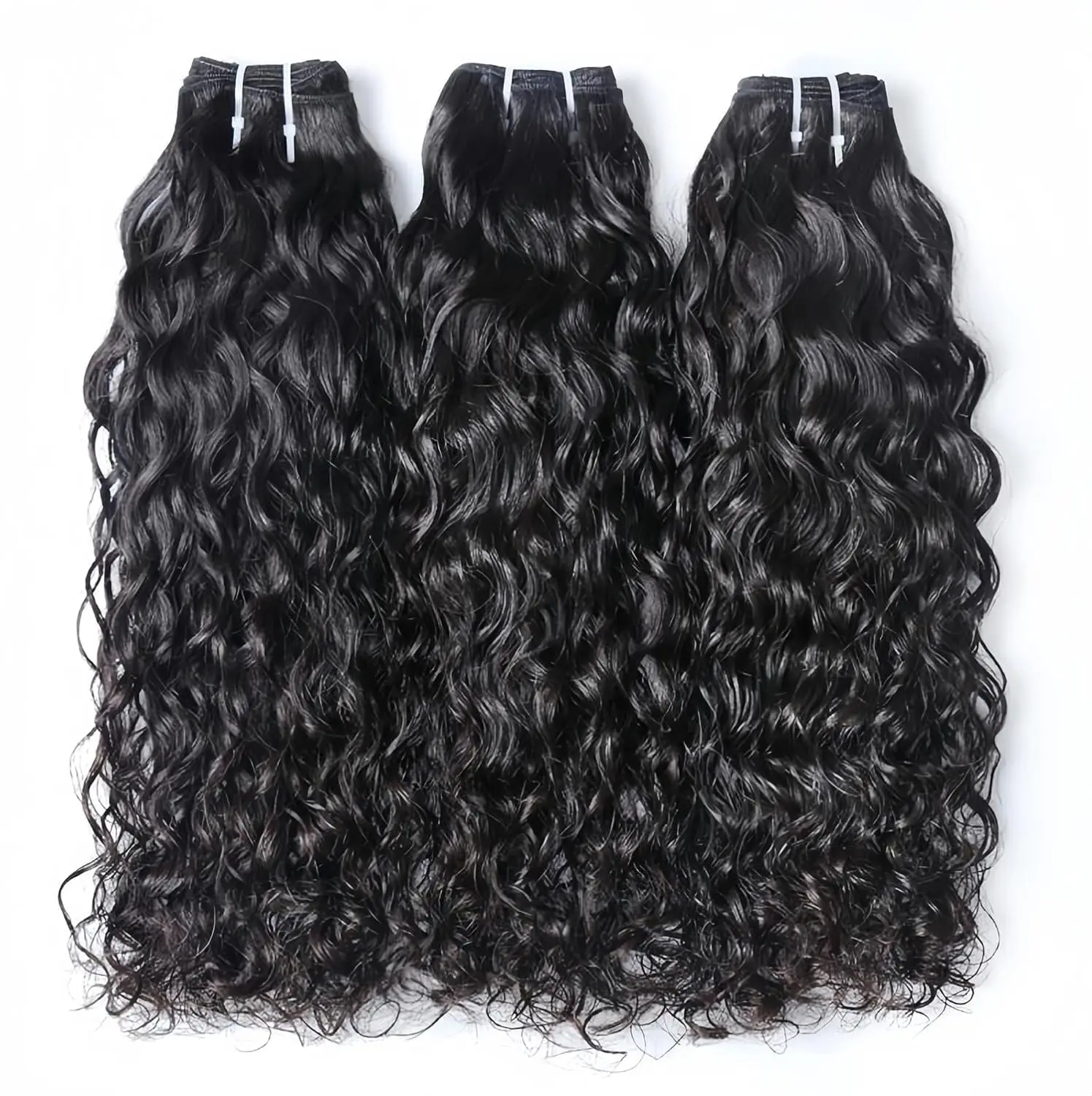 Color: #1, Material Grade: Remy Hair, Longest Hair Proportion: 25%-30%, Ships From: CHINA, Stretched Length: 18 20 22 22 - Water Wave Bundles 10A Peruvian 100% Human Hair Bundles 1 3 4 Bundles Deal Wet And Wavy Curly Hair Extensions