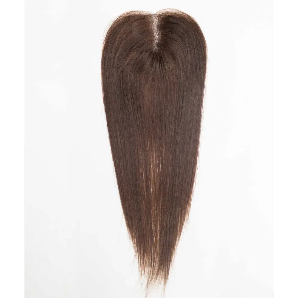 Toupee Color: 613#, Toupee Size: 5x5, Toupee Design: free, Toupee Density: 120%, Length: 16 inches - 5.5X6inch Mono Base Brazilian Remy Human Hair Topper 12"-18" Double Pu Around Thick Invisible Mono Topper for Women Hairpieces