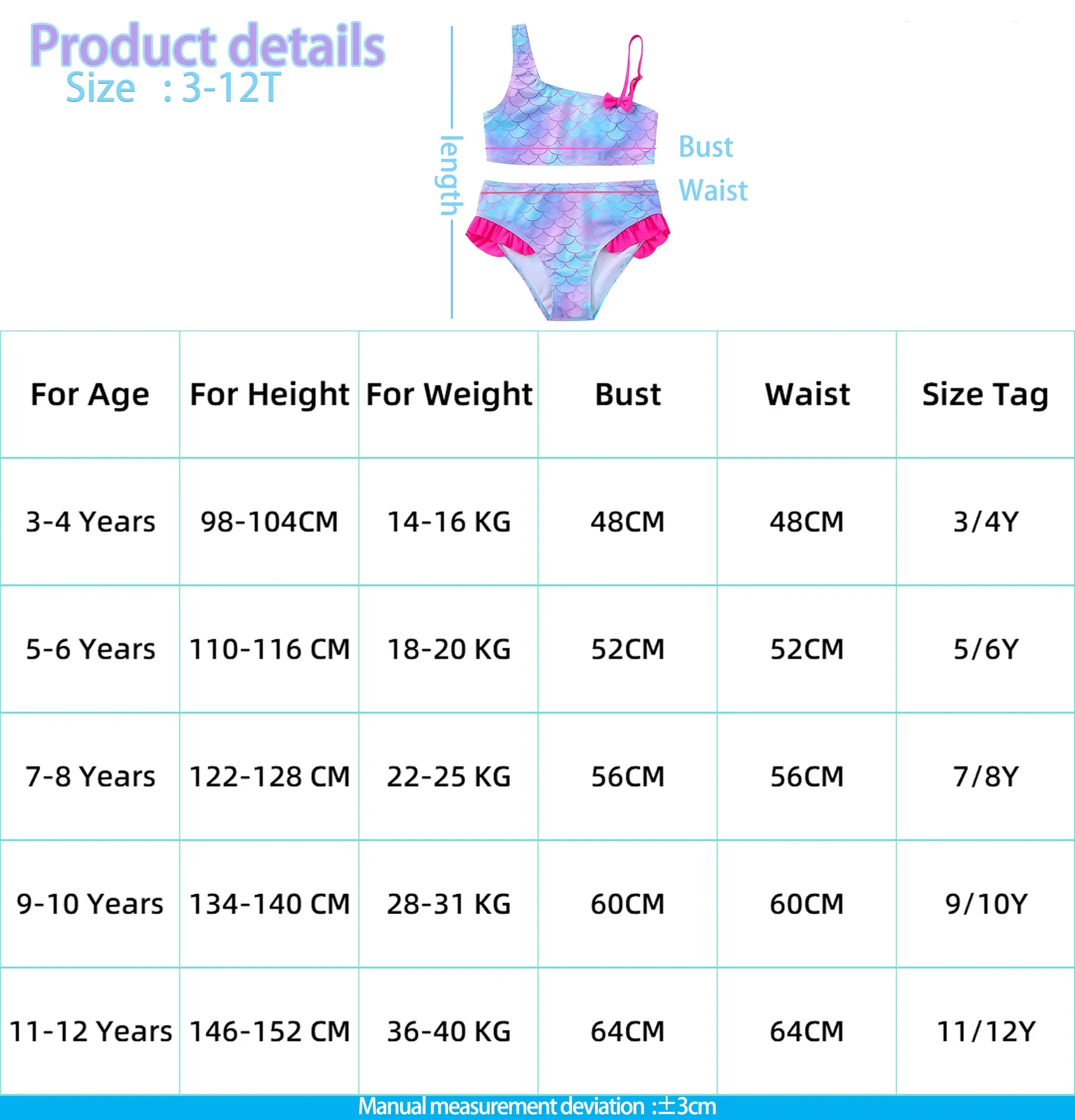 Color: green, Size: XL - Lilo Stitch Girls Swimsuit One-Piece Bathing Suits Children's Dresses Summer Swimwear Beach Suit Kids Wear Fashion Mermaid Fish