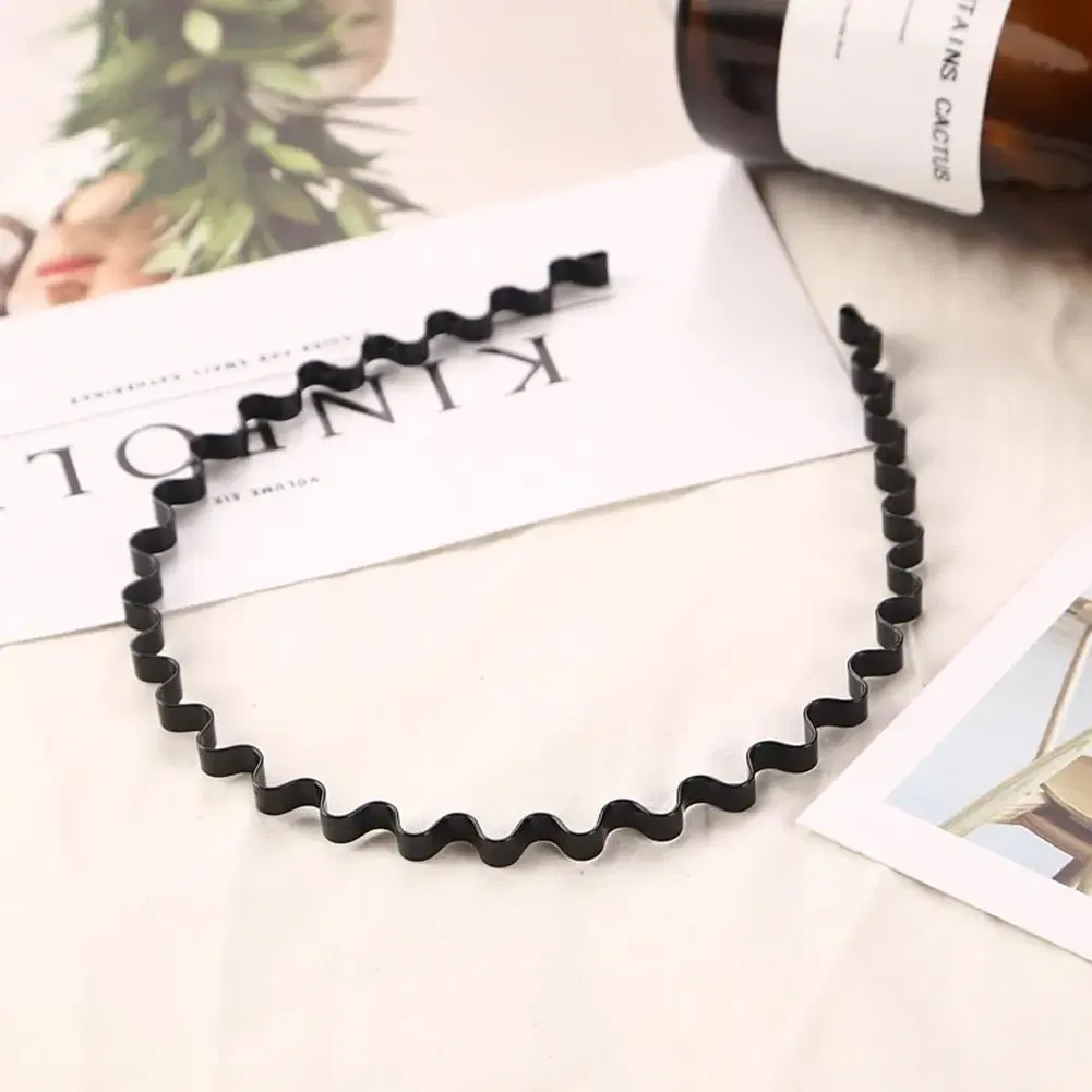 Color: Lavender - New Fashion Mens Hairband Unisex Black Flexible Wavy Hair Head Hoop Band Women Sports Headband Hair Accessories