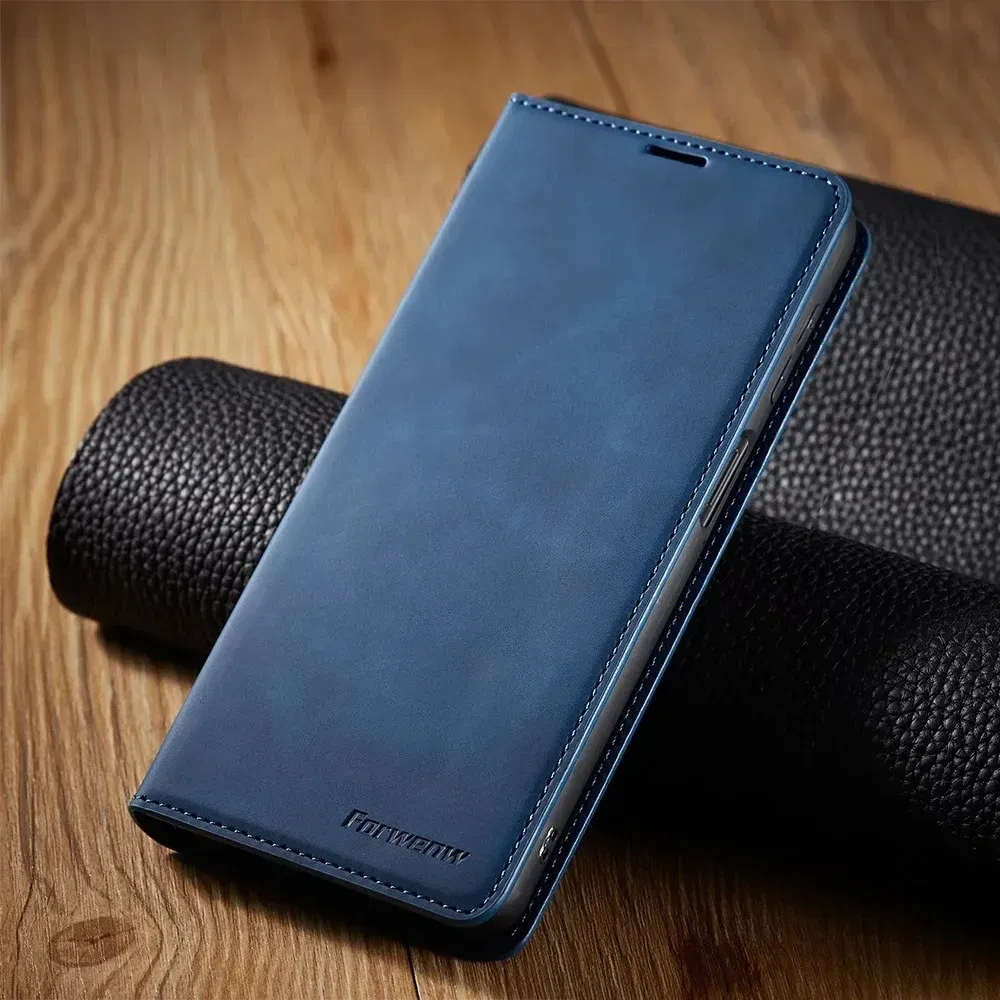 Color: Blue, Material: Pc + tpu - Leather Case for Samsung Galaxy A54 A53 A34 A33 A14 A13 A15 A25 A12 A22 A32 A52s A6 A7 A10 A20e A40 A50 A70 A21s A31 A41 A51 A71