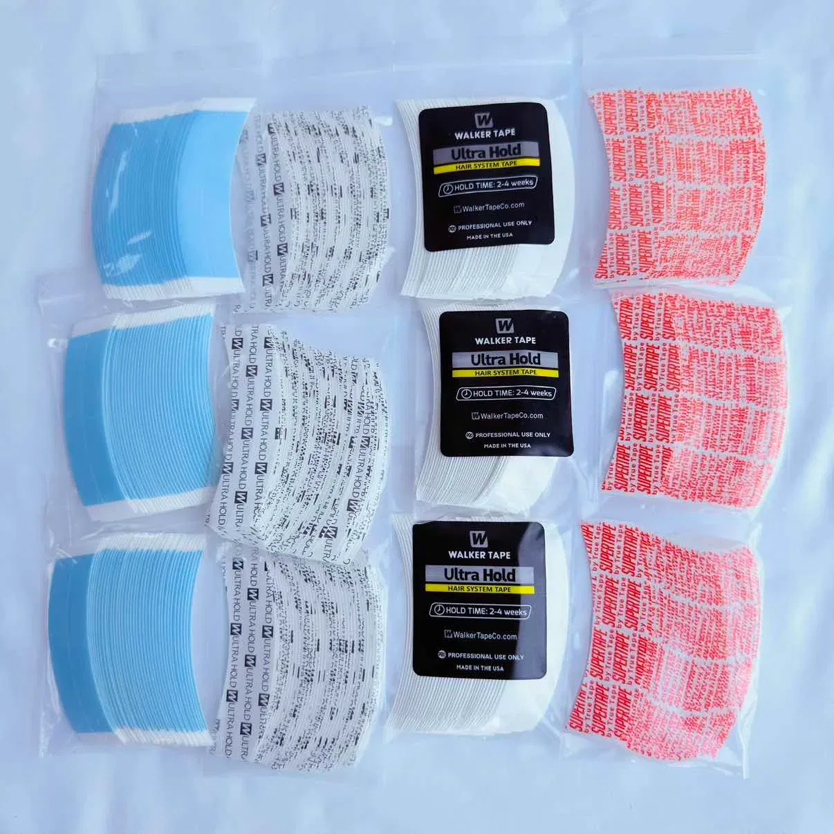 Color: black, Size: 3 YARDS - 36/72/108PCS Super tape Waterproof Hair Tape Double Side Adhesive Super Tape Lace Wig Toupee Replacement Hairdresser Accessories