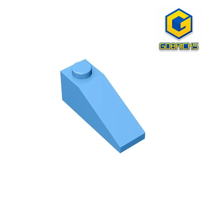 Color: army green - Gobricks GDS-586 Slope 33 3 x 1 compatible with lego 4286 pieces of children's toys Building Blocks Technical Assembles