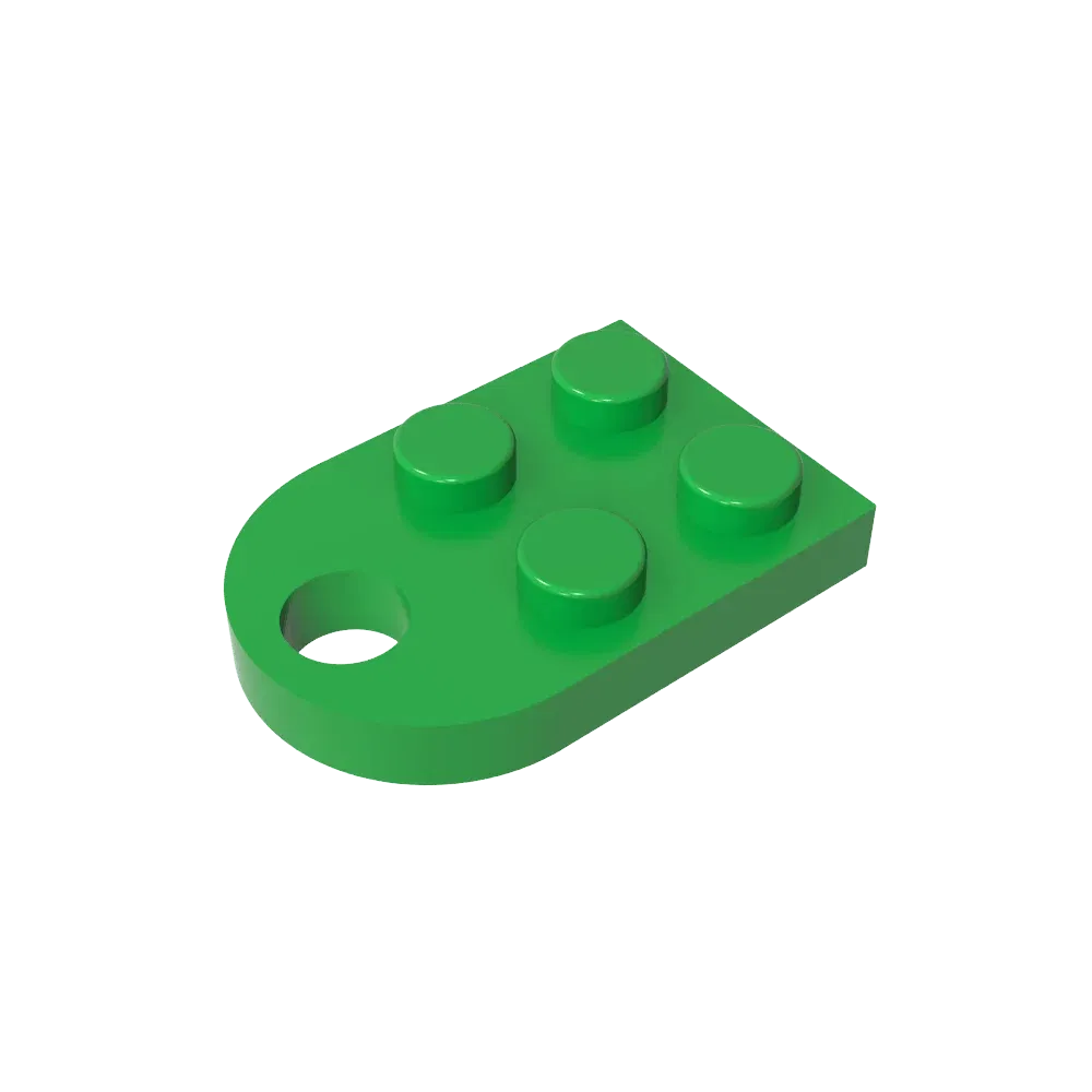 Color: Burgundy - Gobricks 1pcs Moc Bricks Plate Special Parts 3x2 with Hole Compatible with 3176 Assemble Building Block Kids Toys DIY Gift Adult