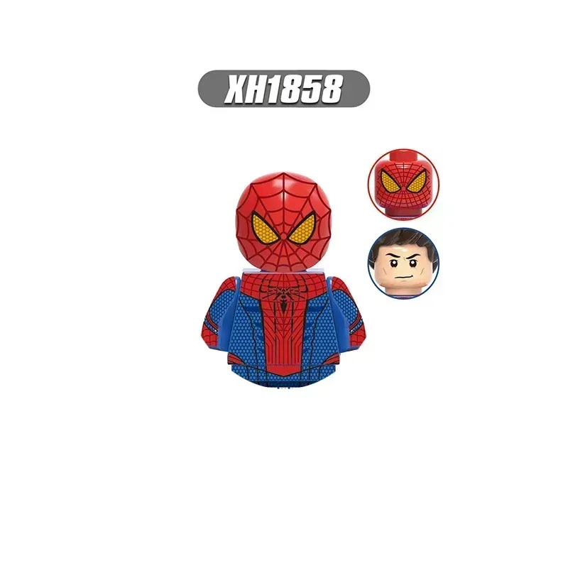 Color: Clear - Hot toys New  Marvel superhero Building blocks Doctor Strange Spider-Man Brick toy action figures Children's toy party gifts