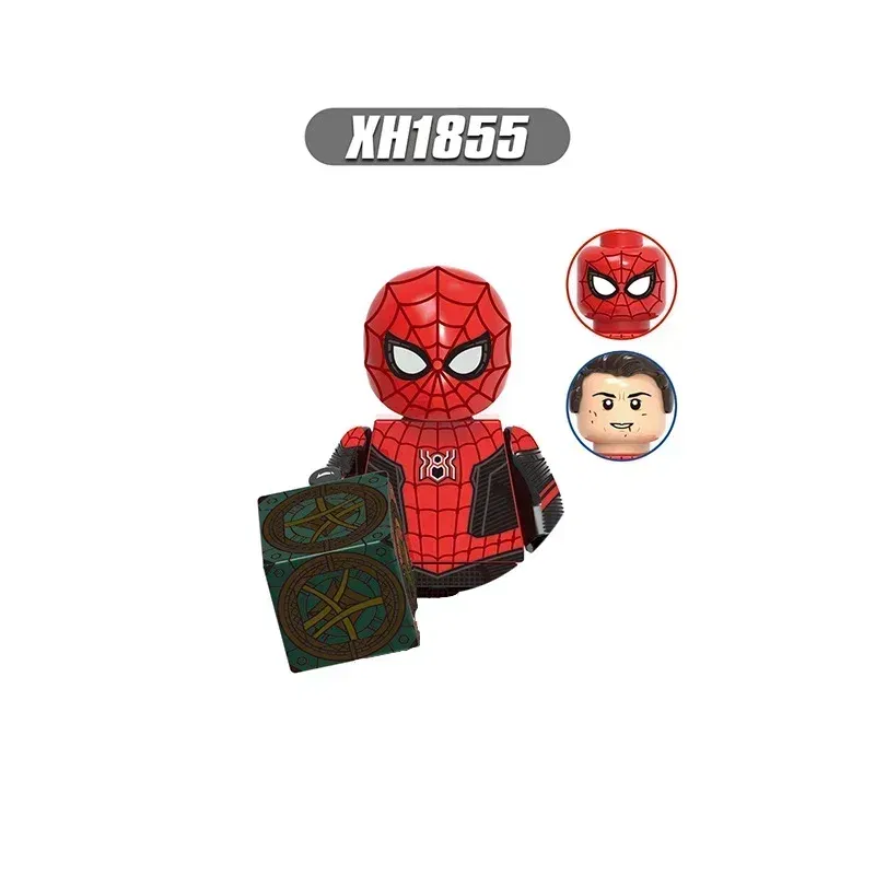 Color: Clear - Hot toys New  Marvel superhero Building blocks Doctor Strange Spider-Man Brick toy action figures Children's toy party gifts