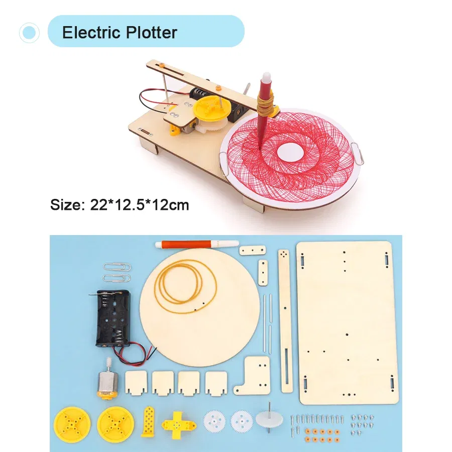 Color: Coffee - DIY Physical Model Science Experiment Educational Toy Handmade Small Production Assembly Craft Technology Project for School Kid