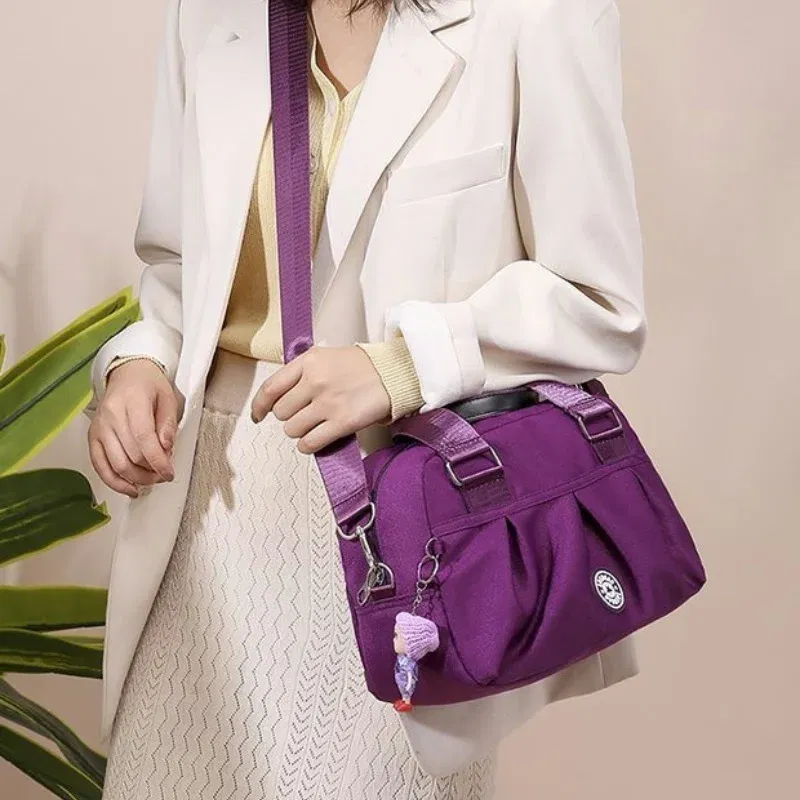 Color: Blue - New Women Bag Nylon Waterproof Messenger Bags For Lady Crossbody Shoulder Bag Casual Handbags High Quality Multifunctional