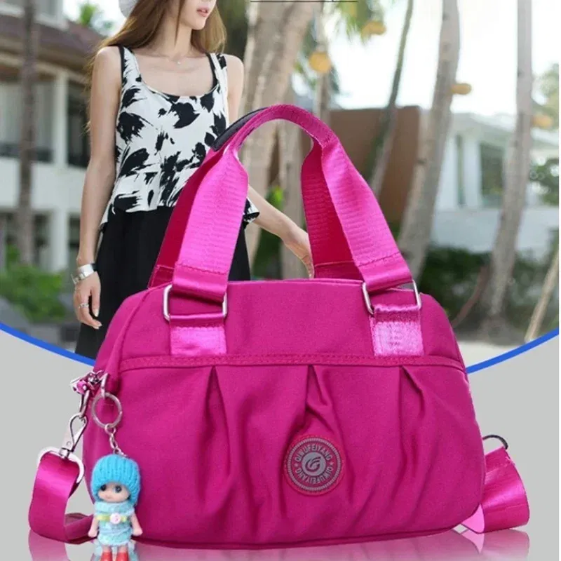 Color: Blue - New Women Bag Nylon Waterproof Messenger Bags For Lady Crossbody Shoulder Bag Casual Handbags High Quality Multifunctional