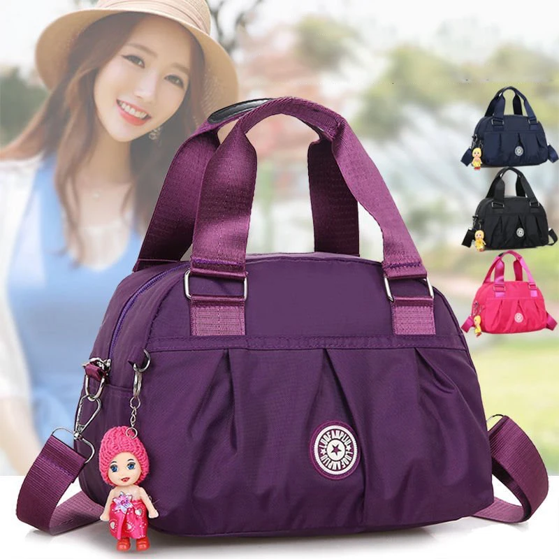 Color: Blue - New Women Bag Nylon Waterproof Messenger Bags For Lady Crossbody Shoulder Bag Casual Handbags High Quality Multifunctional