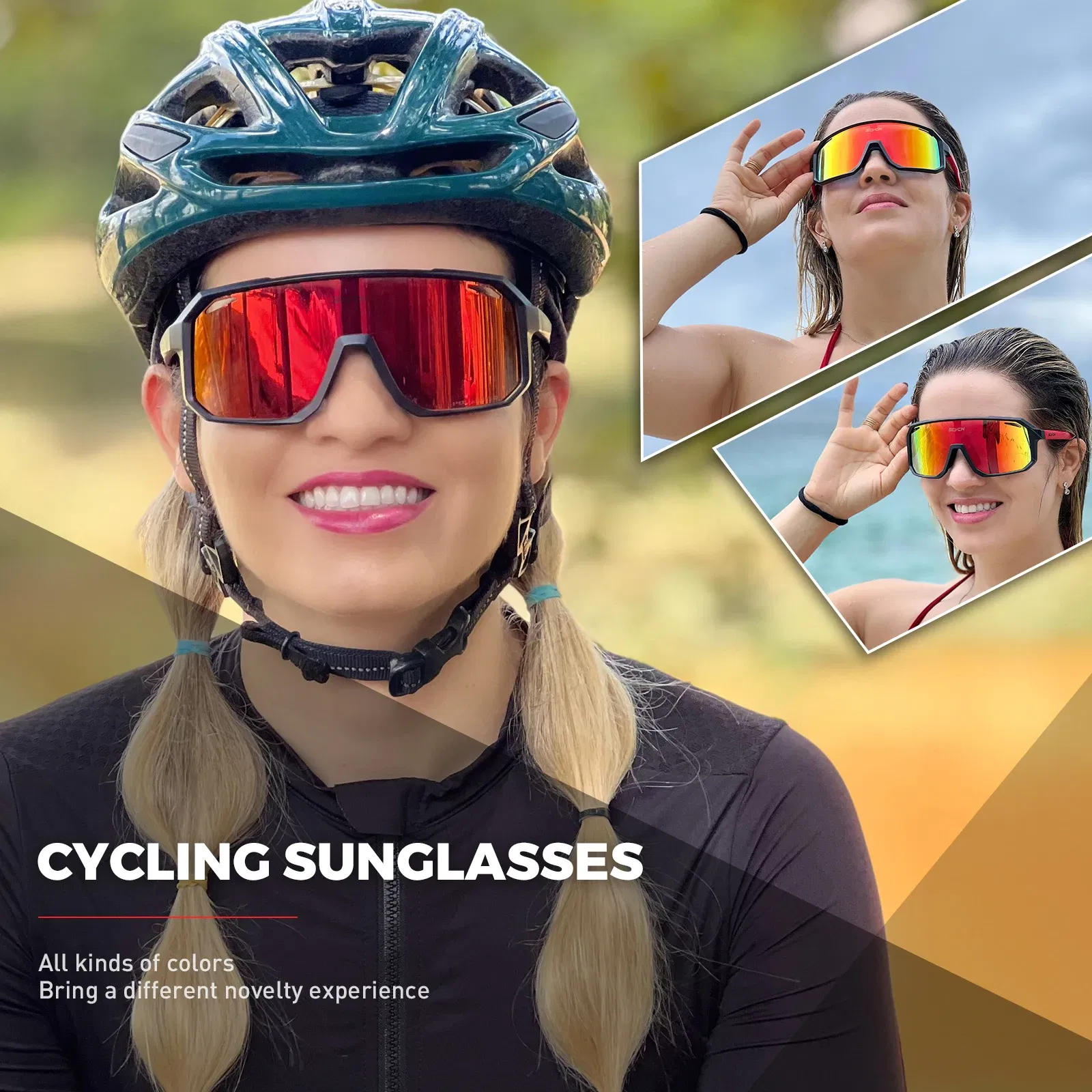Color: Silver, Lenses Color: WHITE - SCVCN Sports Men UV400 Sunglasses Cycling Glasses Photochromic Cycl Camp Bike Eyewear MTB Outdoor Goggles Bicycle Women Hunting