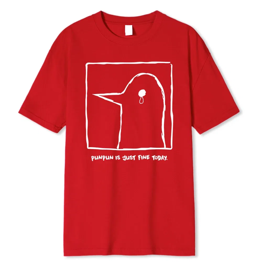 Color: Brown, Size: M - Oyasumi PunPun Modal Print T-Shirts Funny Anime Streetwear Camisetas Men Women Short-sleev Fashion Harajuku Cartoon Tee Shirt