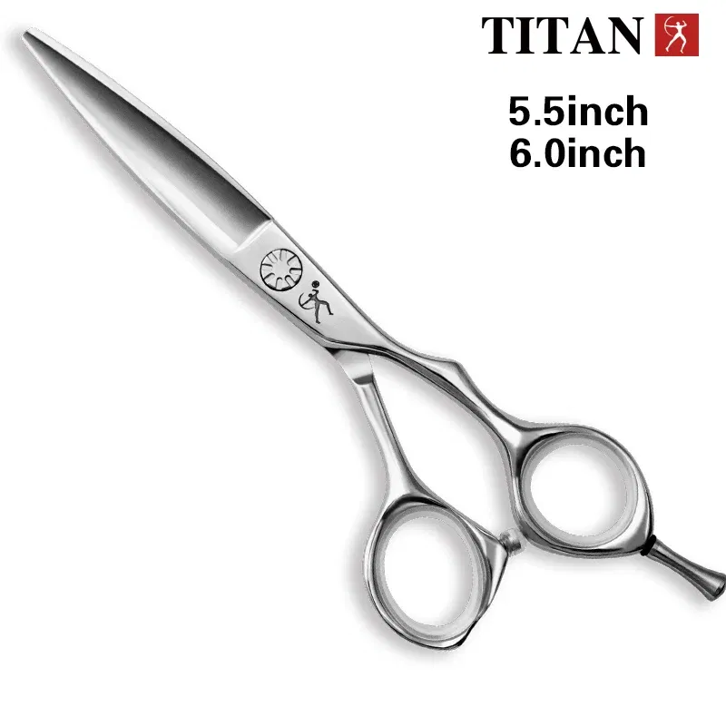 Color: Blue - Titan high quality cutting scissors beard ball screw hand made sharp VG10 steel hair