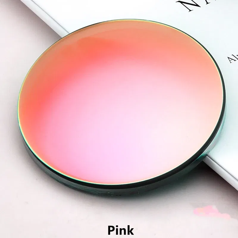 Lenses Color: Silver, Lens Index: 1.56 - YIMARUILI 1.49 1.56 1.61 1.67 Polarized Lens Sunglasses Lens UV400 Optical Prescription CR-39 Resin Colorful Mirror Lens 1 Pair