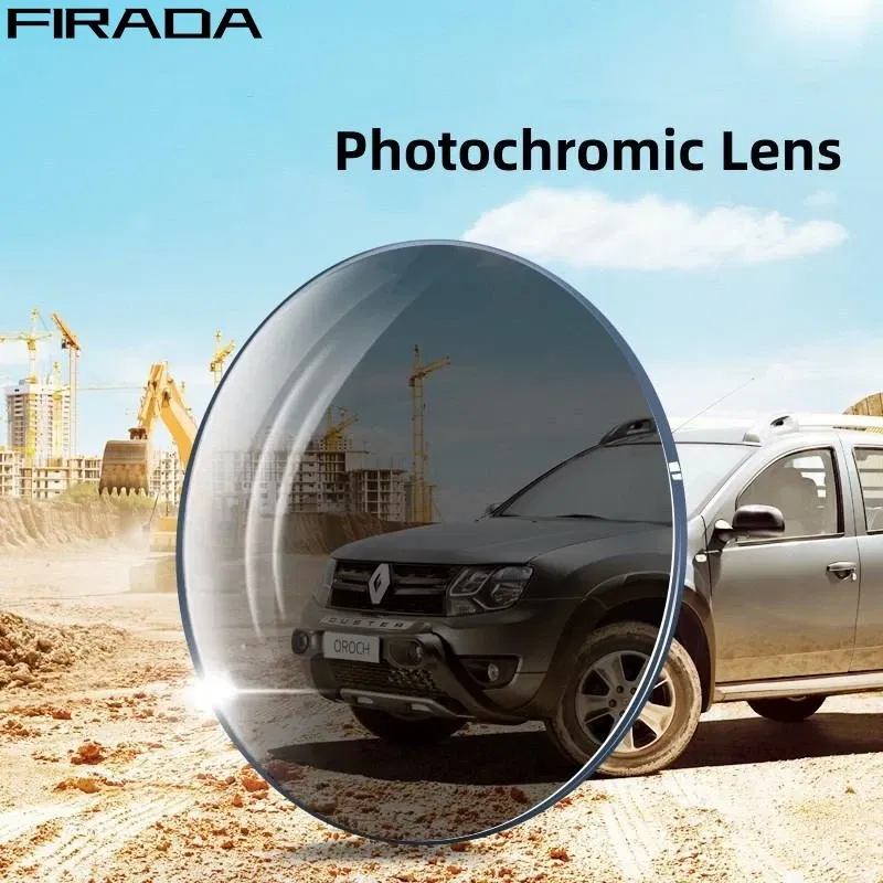 Lenses Color: WHITE, Lens Index: 1.56 - FIRADA 1.56 1.61 1.67 1.74CR-39 Scratch-Resistant Aspherical Optical Prescription Myopia Reading Photochromic Sunglasses Lens