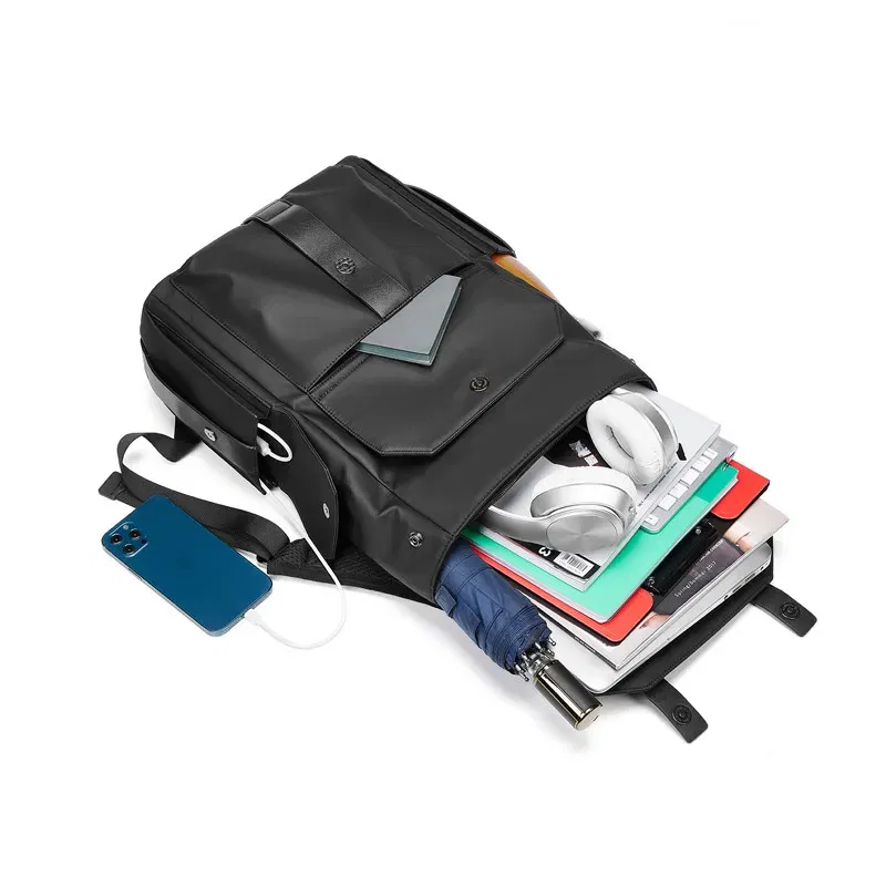 XOKY Fashion Business Backpack Men Travel Waterproof Backpack Expandable Backpack Large Capacity  Bag 2301