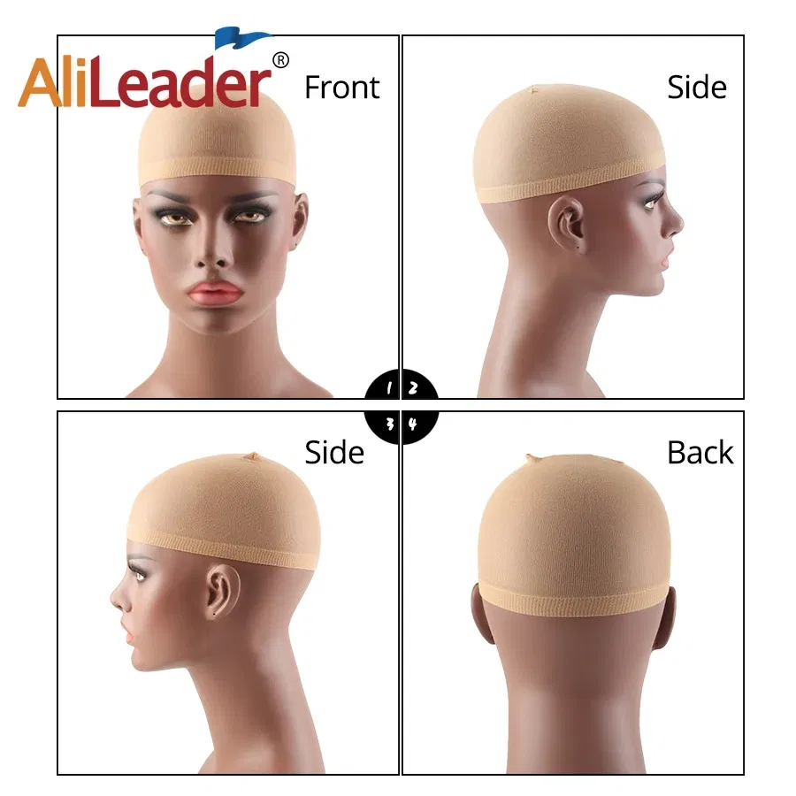 Color: Clear - 1/2/3Packs Wig Cap Stocking Stretch Stocking Wig Caps For Making Wigs Caps Hairnets Stretch Elastic Wig Weaving Cap Brown Black