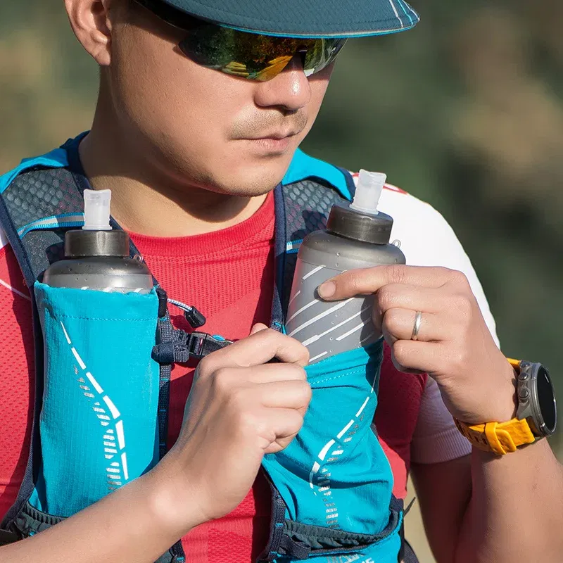 Color: purple color - AONIJIE C9102S Ultra Vest 5L Hydration Backpack Pack Bag Soft Water Bladder Flask Set For Hiking Trail Running Marathon Race