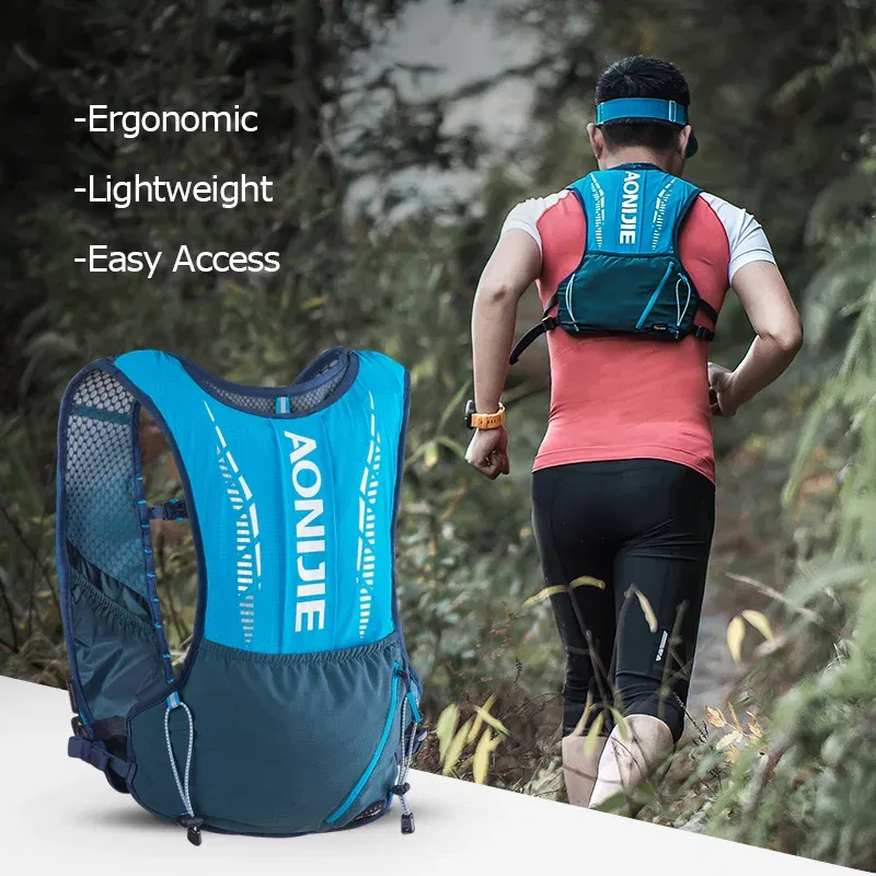 Color: purple color - AONIJIE C9102S Ultra Vest 5L Hydration Backpack Pack Bag Soft Water Bladder Flask Set For Hiking Trail Running Marathon Race