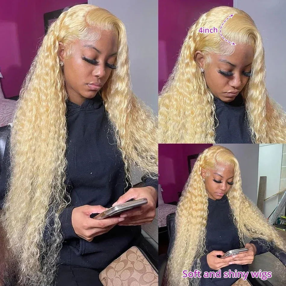 Color: 4/30HL, Stretched Length: 32inches, Density: 150%, Ships From: CHINA - 613 Hd Lace Frontal Wig 13X6 Blonde Lace Front Wig Human Hair 13X4 Curly Lace Front Human Hair Wig Hd Lace Wig 13X6 Human Hair