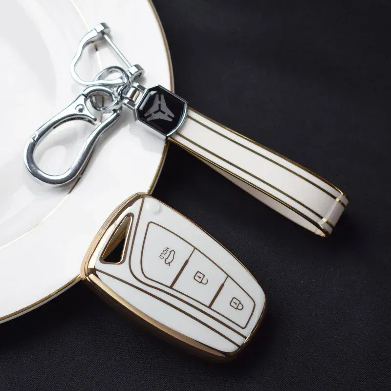 Color Name: multi - For Hyundai Grandeur HG Sedan Genesis G80 Santa Fe 3DM Grand SantaFe 2018 IX45 EQUUS Azera TPU Remote Key Case Cover Holder