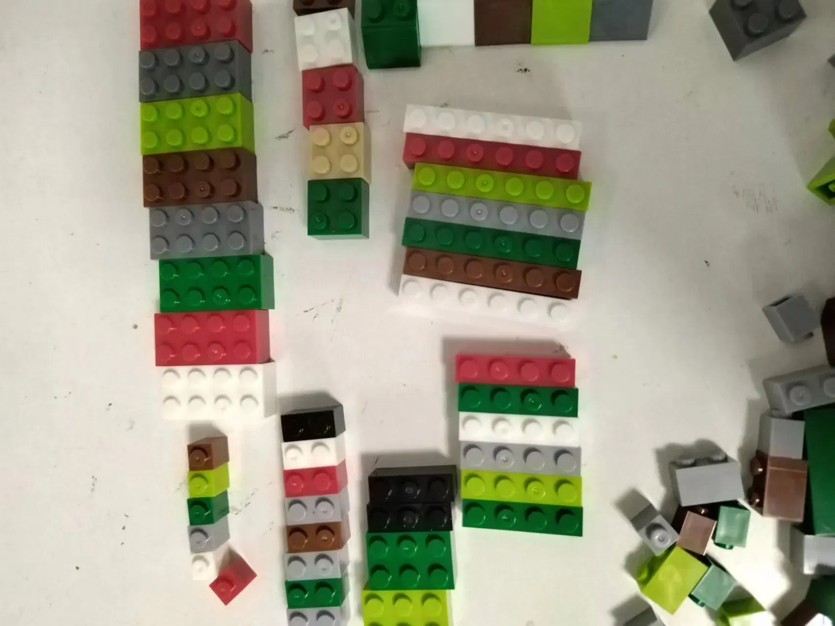 Color: WHITE - Bulk Building Blocks Large bricks 17 Single colour 260g Free assembly Compatible  LEGO Children's educational creative toys DIY