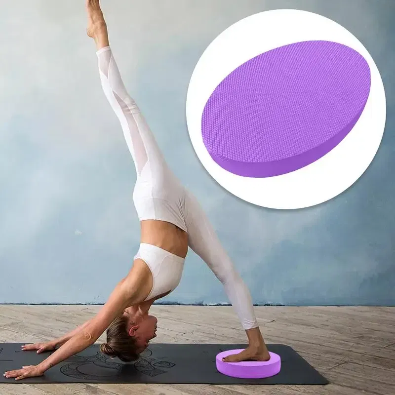 Color: PURPLE, Ships From: CHINA - Yoga Balance Pad Stability Cushion Foam Board Workout Exercise Trainer Anti-Slip Comfortable Stability Training Balance