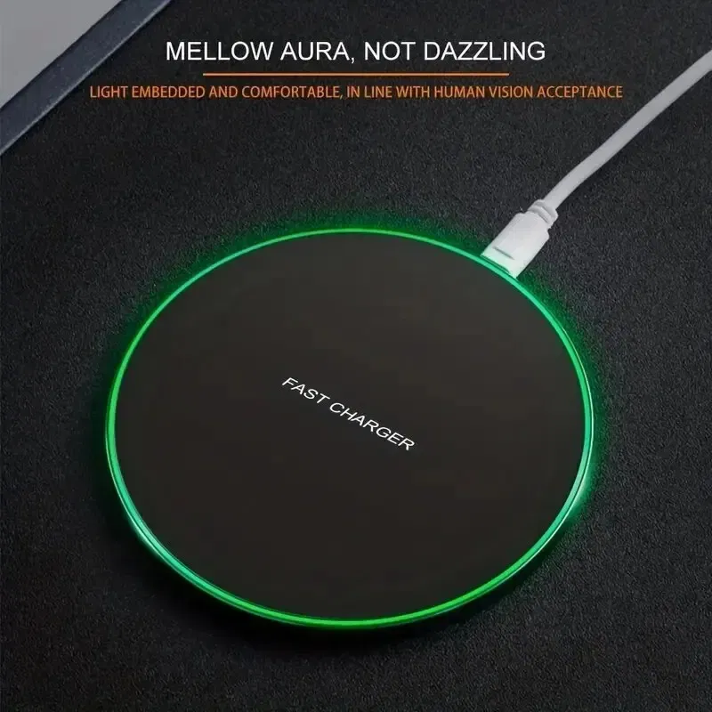 Color: GRAY - 30W Wireless Charger For iPhone 15 14 13 12 X Pro Max Induction Fast Charging Pad Dock Station For Samsung S23 S22 Xiaomi Huawei