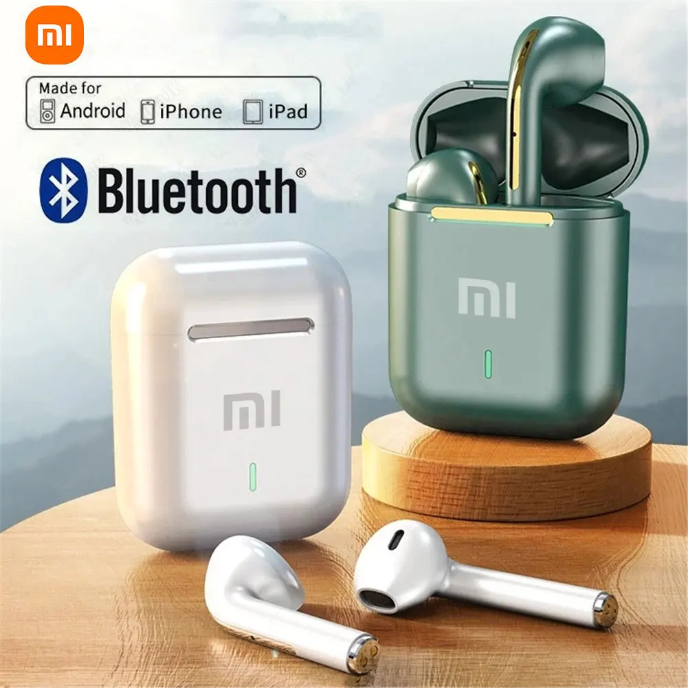 Color: Pink - xiaomi J18 Wireless Earphone Bluetooth Headset 9D Noise Reduction Gaming Headset With Microphone TWS Ear Buds Hands-free Earbuds