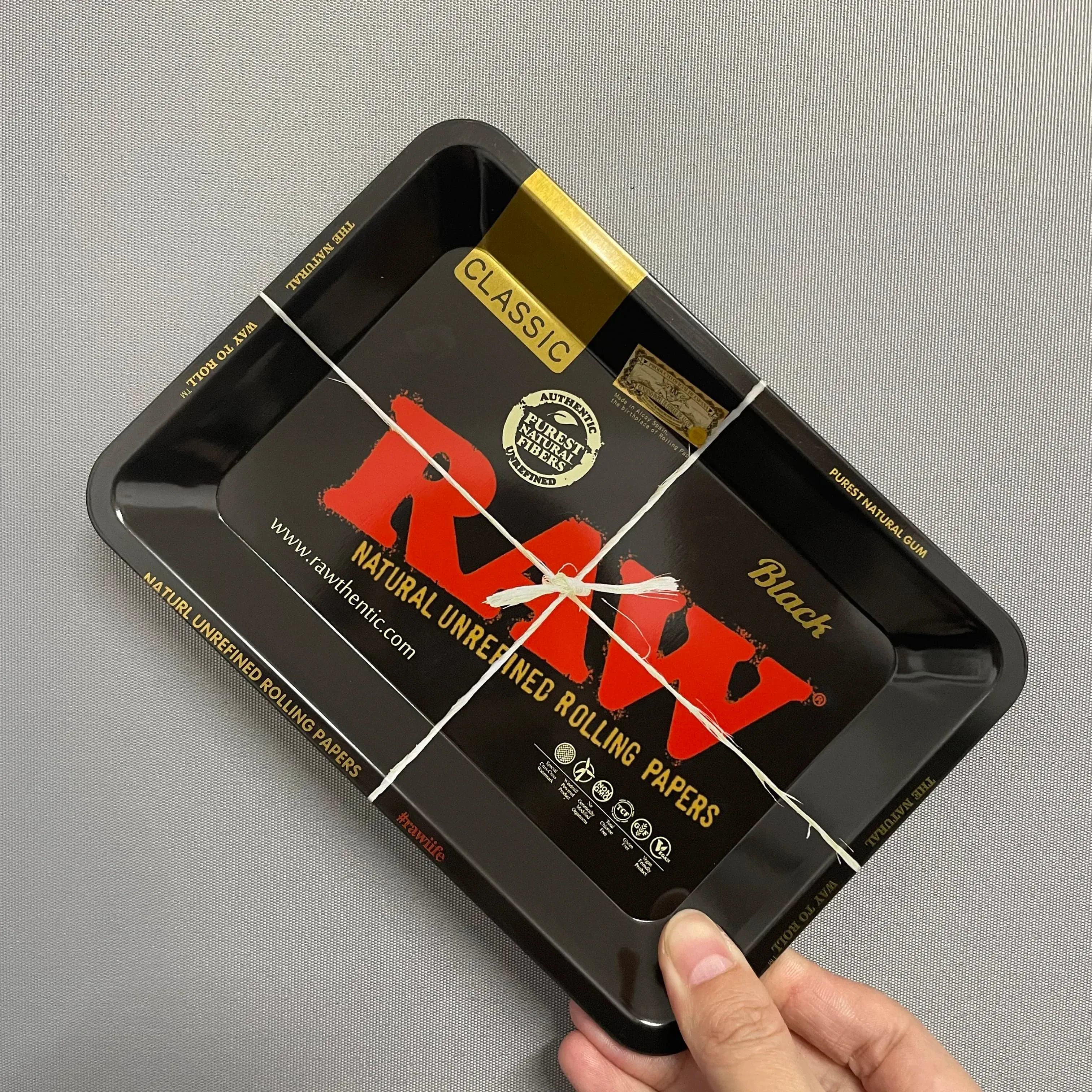 Color: Red - RAW Classic Rolling Tray Multi Designs Available
