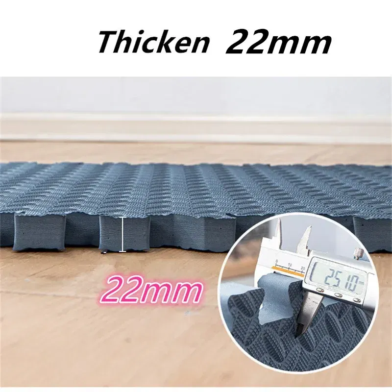 Color: Dark Khaki - Thicken 2.5cm Tatame Baby Play Mat Activities Mat for Baby Mat 6PCS Game Mats Playroom Mat Play Mats Floor Noise Mat Puzzle Mat